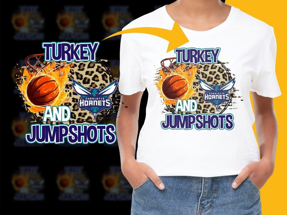 Charlotte Hornets Turkey and Jump Shots PNG File - Teepew