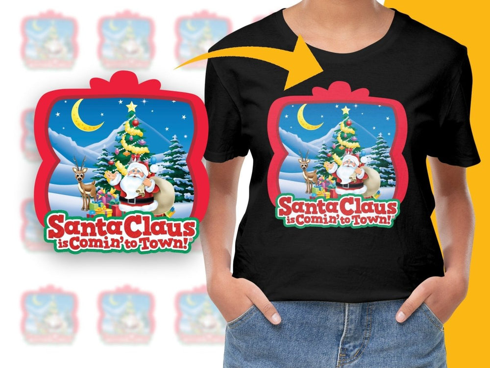 Cheerful Santa Claus is Comin' to Town Digital product - Teepew