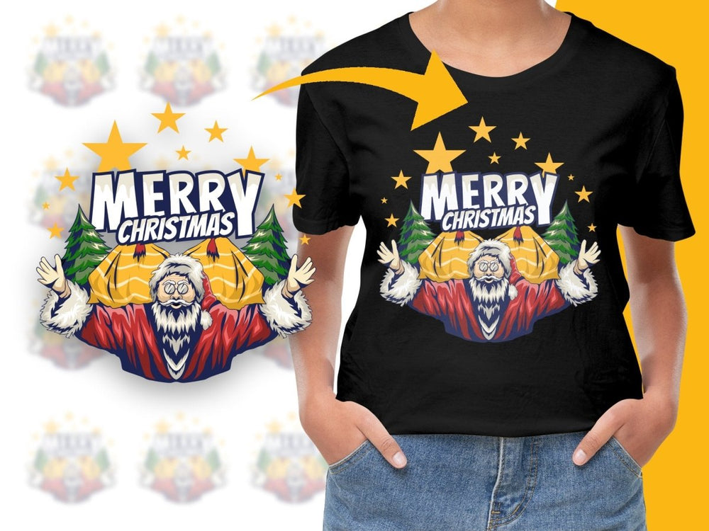 Cheerful Santa Claus Merry Christmas PNG File - Teepew