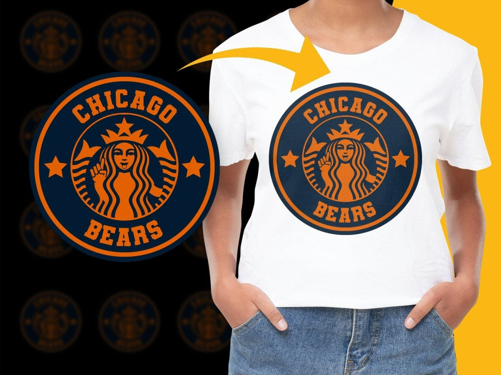 Chicago Bears Logo Fan Apparel Graphic PNG File - Teepew