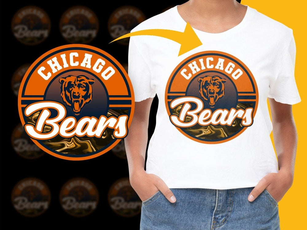 Chicago Bears Logo Fashionable Graphic Print PNG File - Teepew