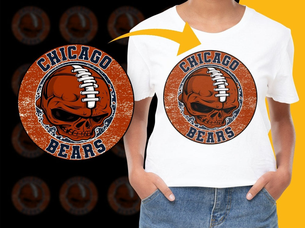 Chicago Bears Skull Football Logo PNG File - Teepew
