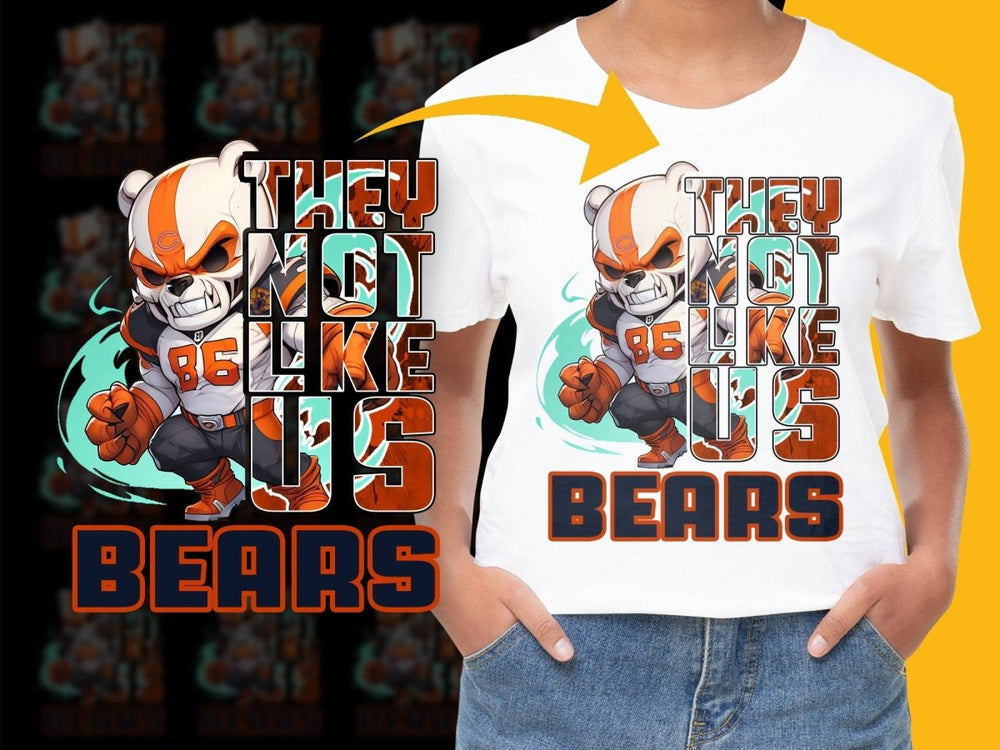 Chicago Bears They Not Like Us Graphic PNG File - Teepew