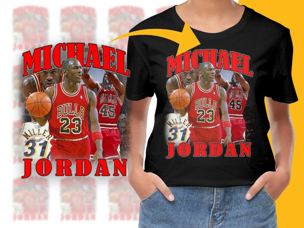 Chicago Bulls Legend Iconic Michael Jordan Vintage Bootleg PNG File - Teepew