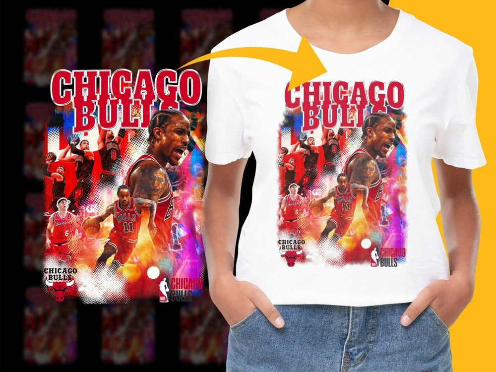 Chicago Bulls NBA Basketball Fan PNG File - Teepew