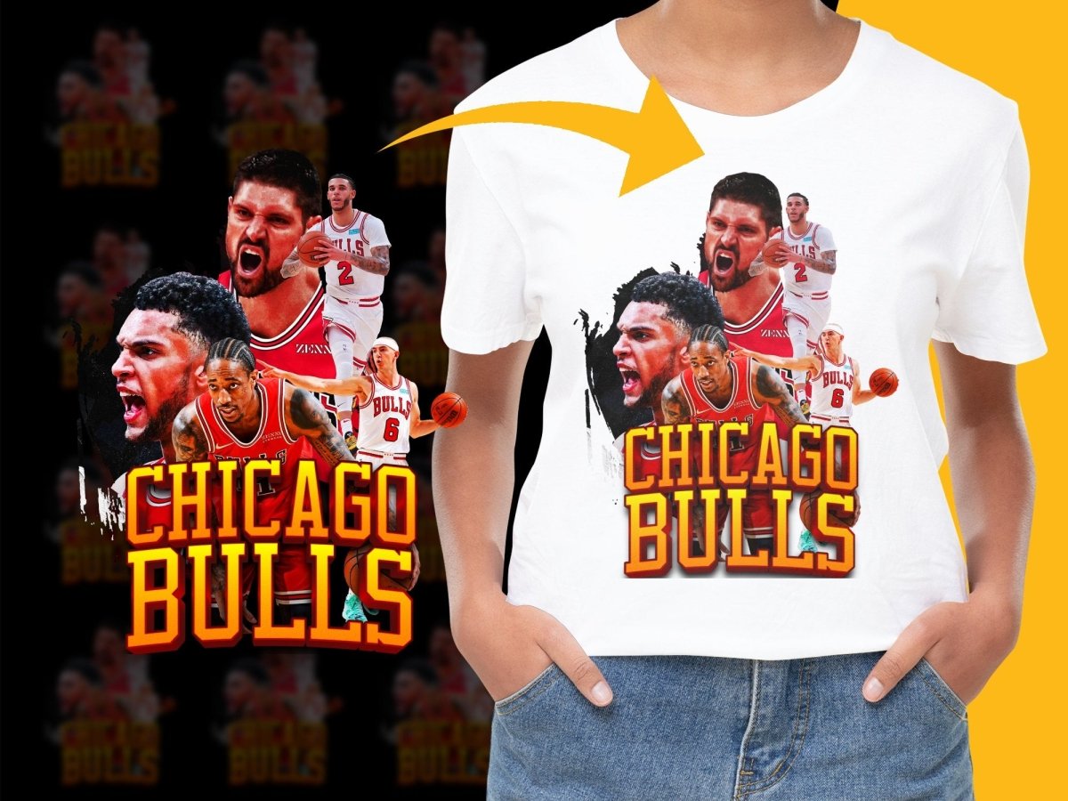 Chicago Bulls Star Players PNG File - Teepew