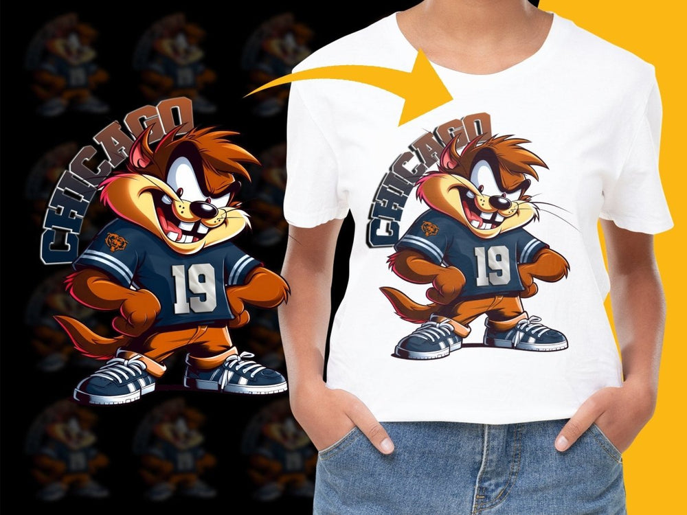 Chicago Football Team Character Graphic PNG File - Teepew