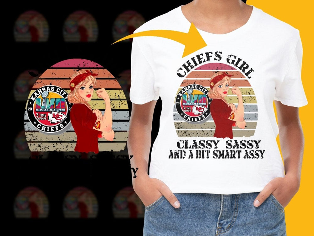 Chiefs Girl Classy Sassy Smart Assy Kansas PNG File - Teepew