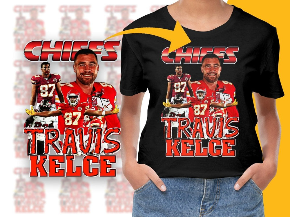 Chiefs Travis Kelce Bootleg PNG File - Teepew