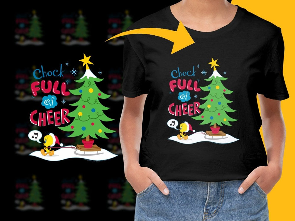 Chock Full of Cheer Tweety Bird Christmas PNG File - Teepew
