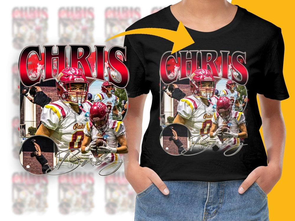 Chris Football Action Design PNG File - Teepew