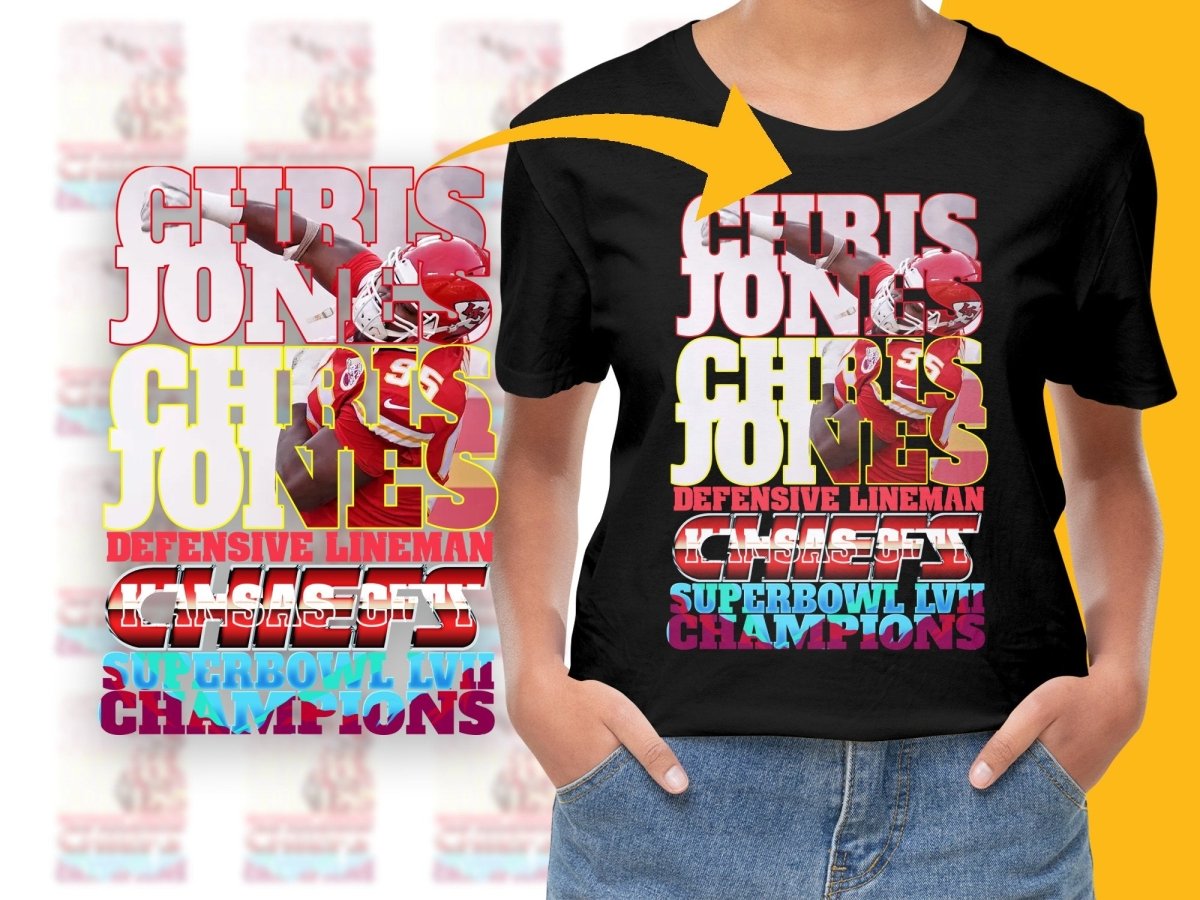 Chris Jones Defensive Lineman Kansas City Champions PNG File - Teepew