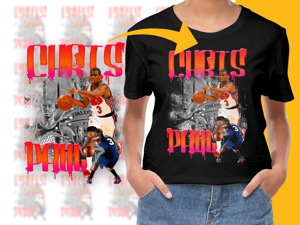 Chris Paul Basketball Superstar Bootleg PNG File - Teepew