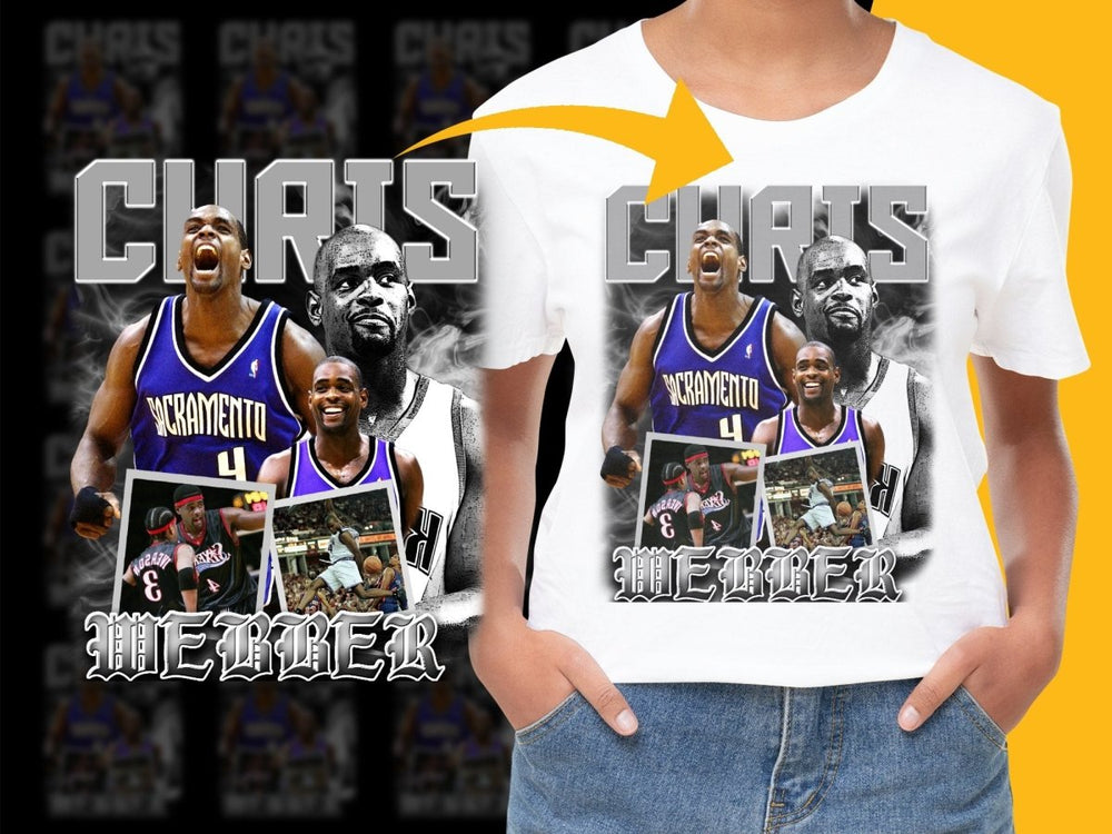 Chris Webber Retro Basketball Tribute PNG File - Teepew