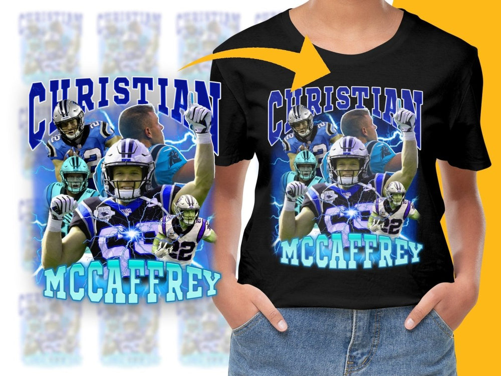 Christian McCaffrey Electrifying Action Sports PNG File - Teepew