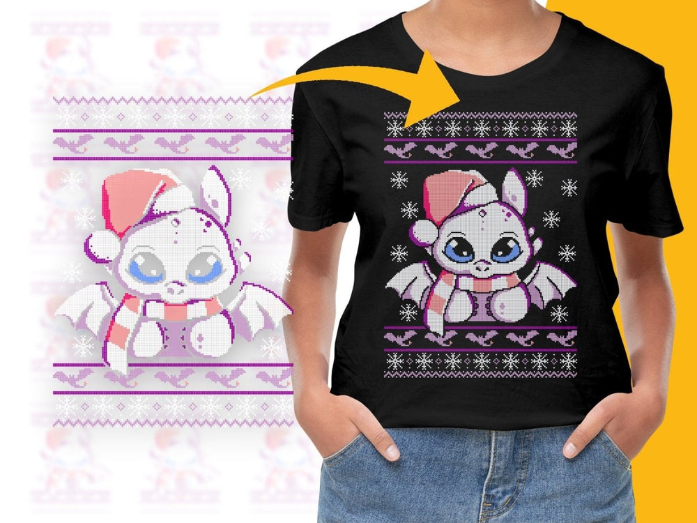 Christmas Cute Character with Hat and Scarf PNG File - Teepew