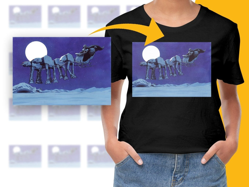 Christmas Darth Vader Flying PNG File - Teepew