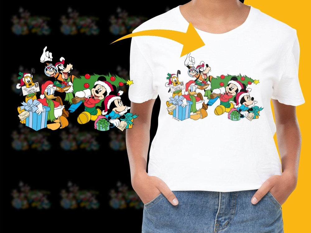 Christmas Disney Mickey Mouse Donald Duck Goofy PNG File - Teepew