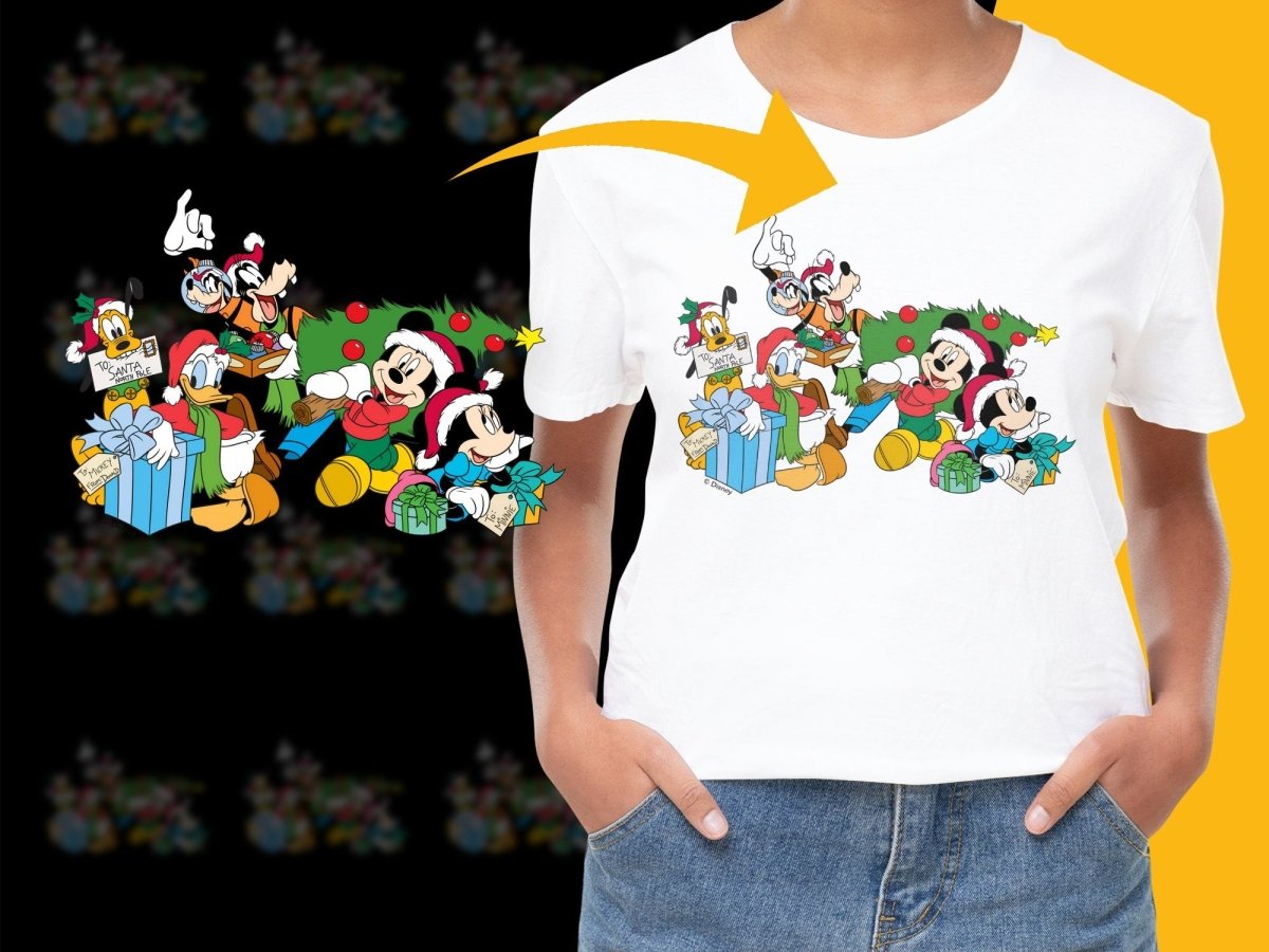 Christmas Disney Mickey Mouse Donald Duck Goofy PNG File - Teepew