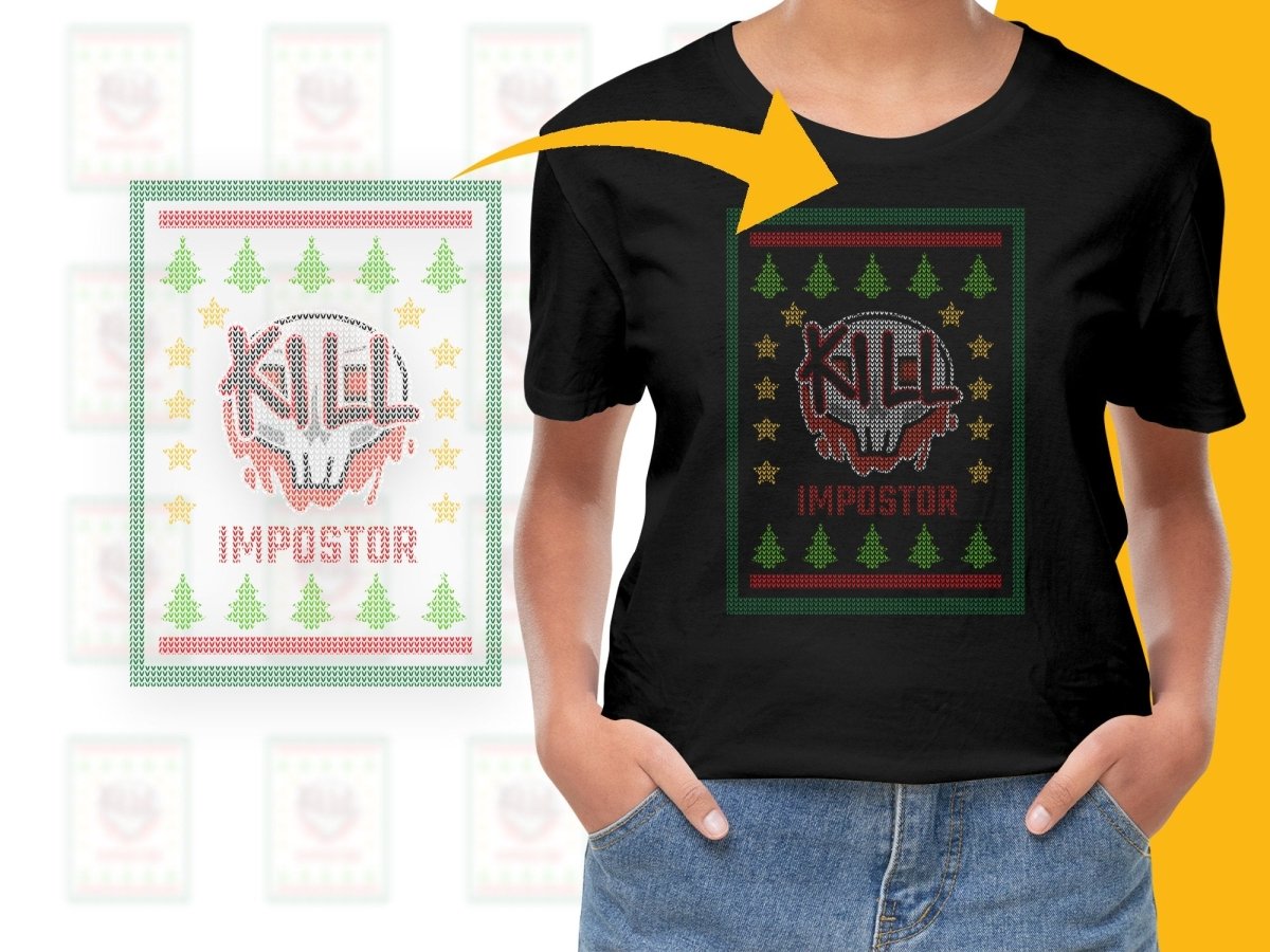 Christmas Impostor Kill Ugly Sweater Design PNG File - Teepew