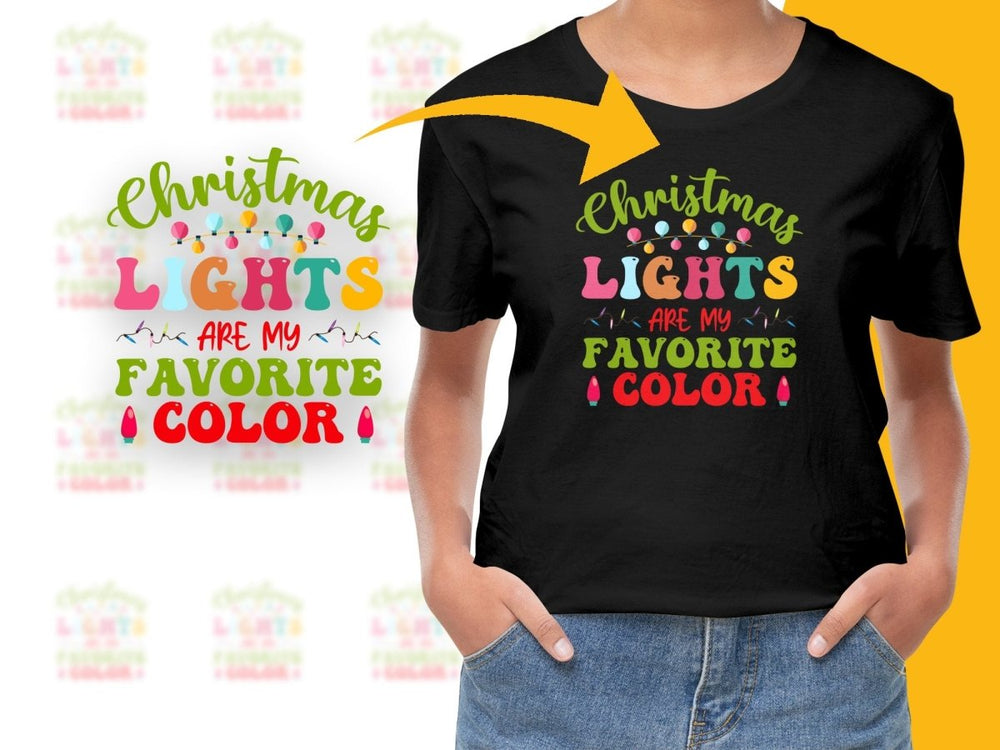 Christmas Lights Are My Favorite Color PNG File - Teepew