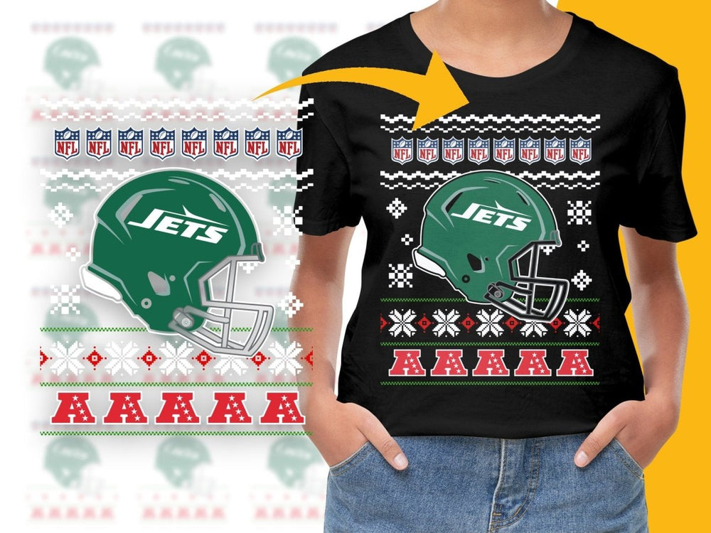 Christmas New York Jets Themed Graphic PNG File - Teepew
