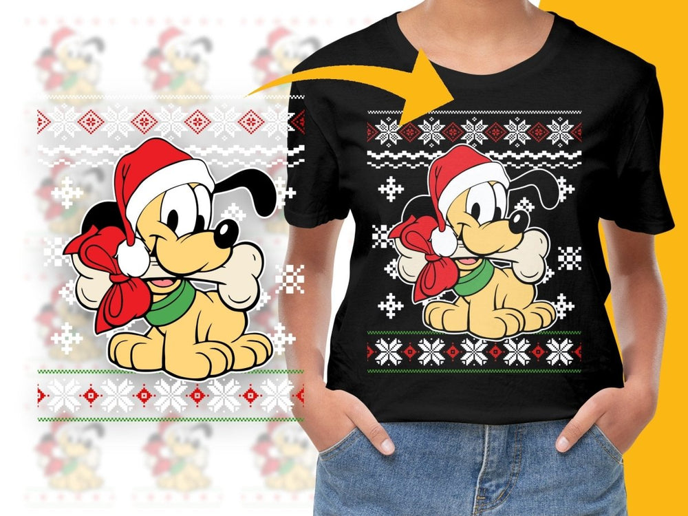 Christmas Pluto Santa Hat Cute PNG File - Teepew