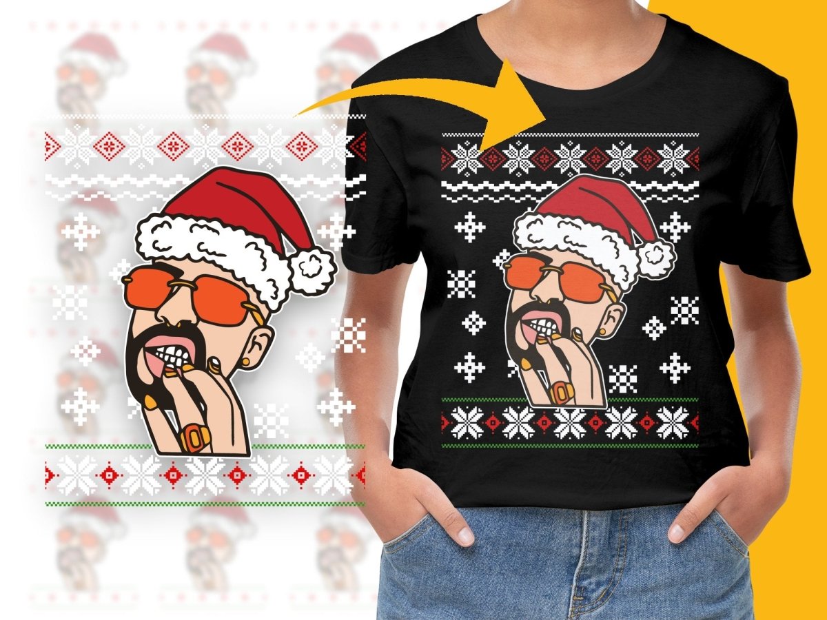 Christmas Santa with Sunglasses Graphic PNG File - Teepew