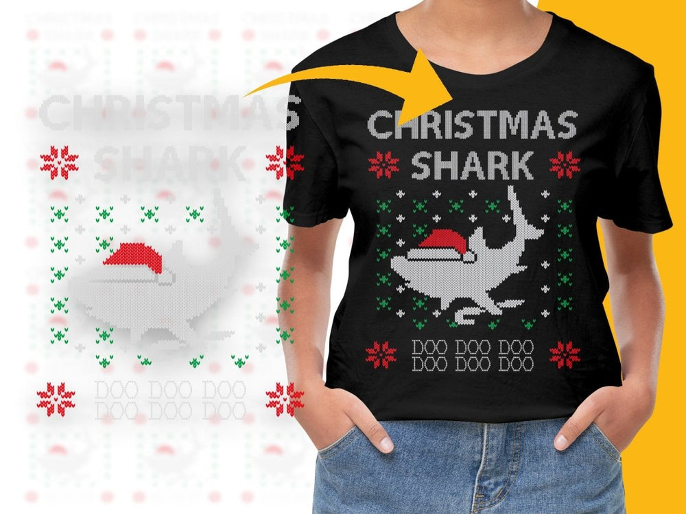 Christmas Shark Doo Doo Doo Festive Holiday PNG File - Teepew