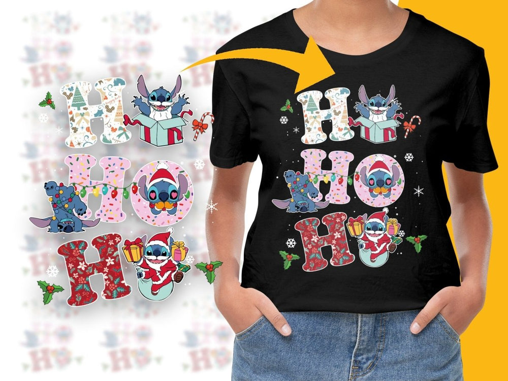 Christmas Stitch 'Ho Ho Ho' Graphic PNG File - Teepew