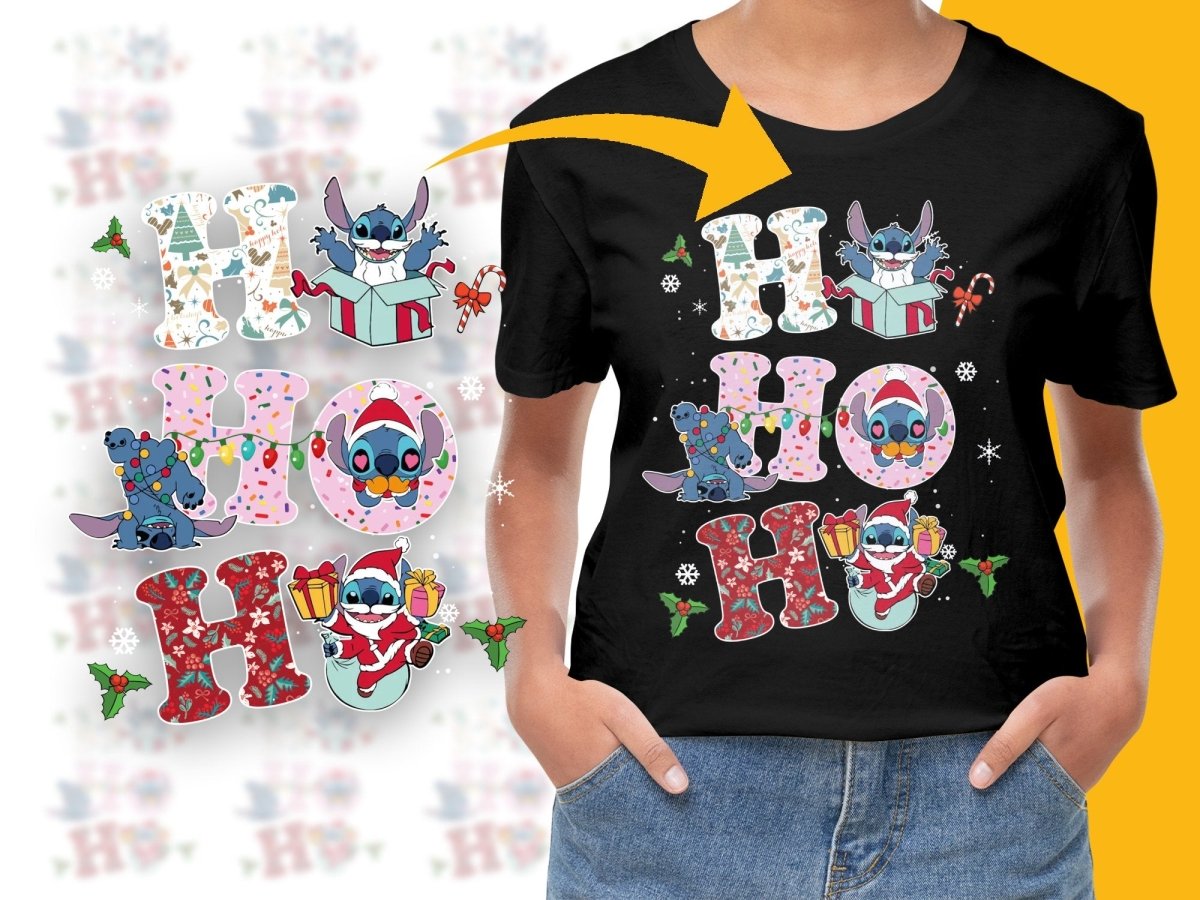 Christmas Stitch 'Ho Ho Ho' Graphic PNG File - Teepew