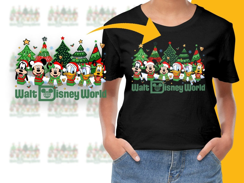 Christmas Walt Disney World Christmas Characters PNG File - Teepew