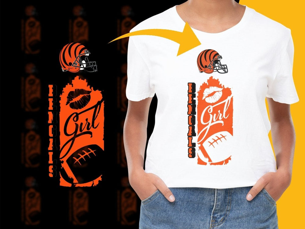 Cincinnati Bengals Girl Graphic Design PNG File - Teepew
