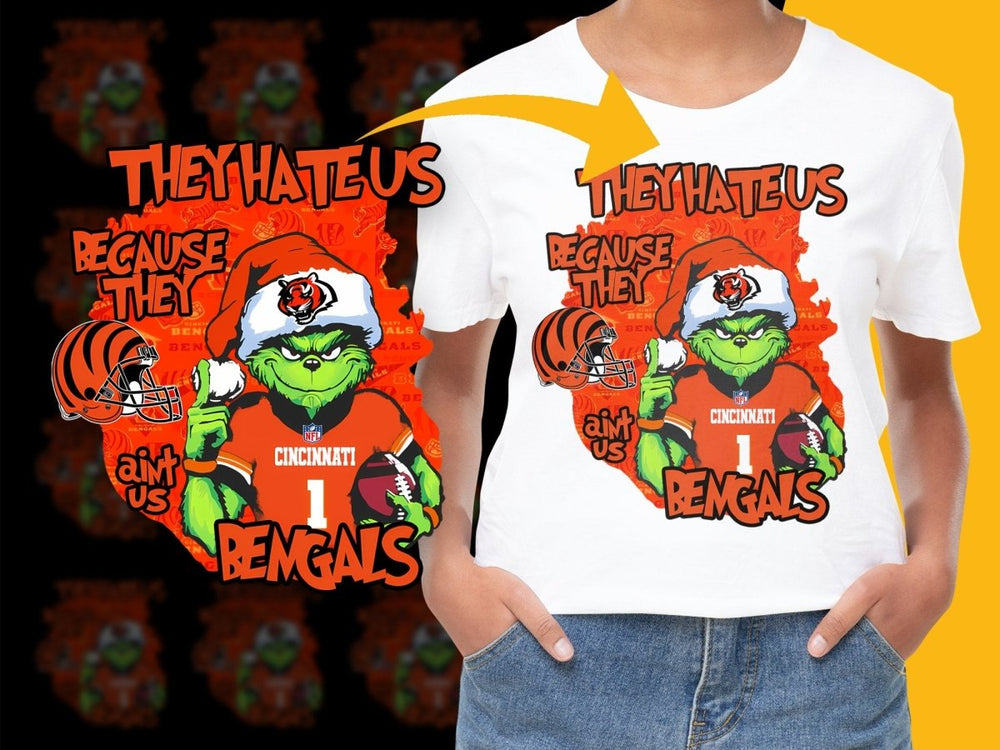 Cincinnati Bengals Grinch Christmas Graphic PNG File - Teepew