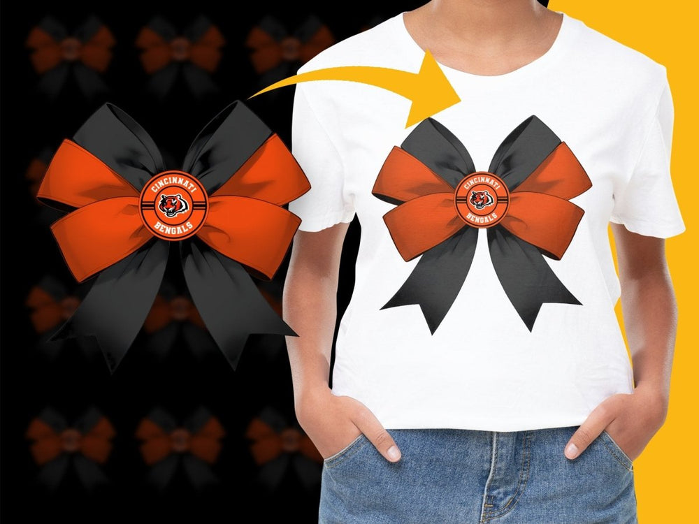 Cincinnati Bengals Logo Bow PNG File - Teepew