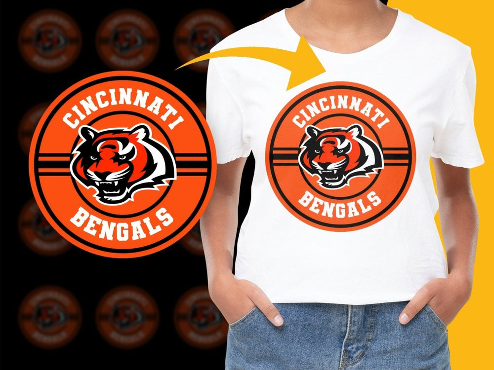 Cincinnati Bengals Logo Graphic Print PNG File - Teepew