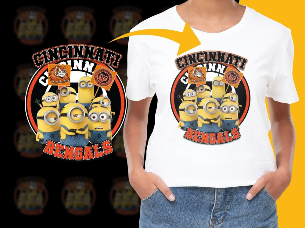 Cincinnati Bengals Minions Fan Art Graphic PNG File - Teepew
