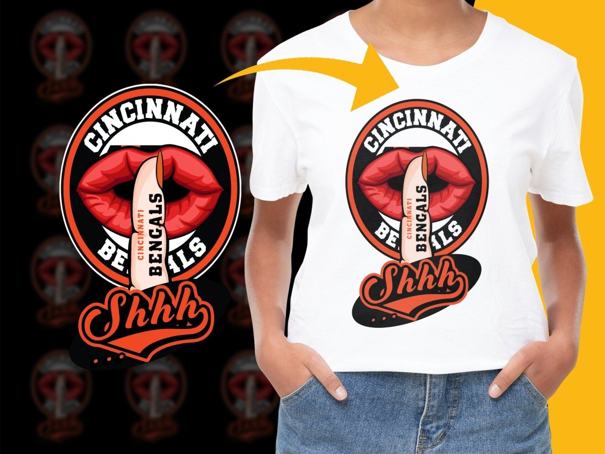 Cincinnati Bengals Shhh Graphic PNG File - Teepew