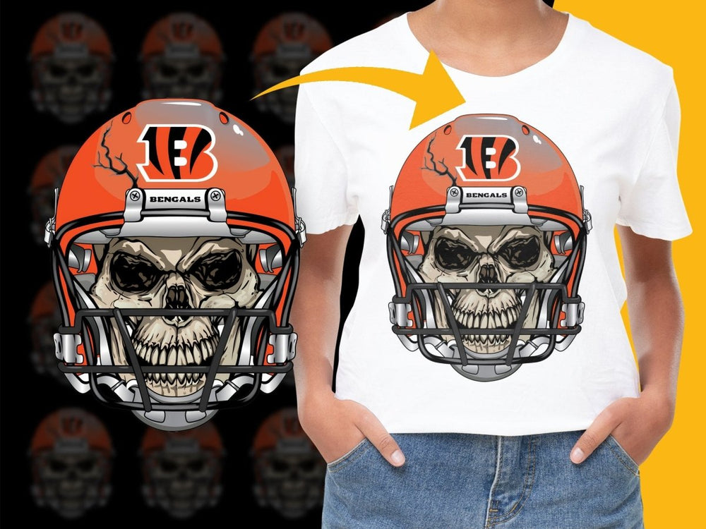 Cincinnati Bengals Skull Design PNG File - Teepew