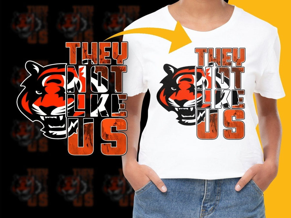 Cincinnati Bengals They Not Like Us PNG File - Teepew