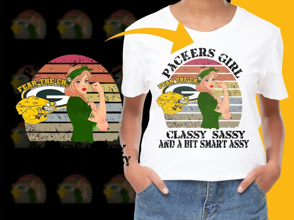 Classic Packers Girl Classy Sassy and Smart Assy PNG File - Teepew