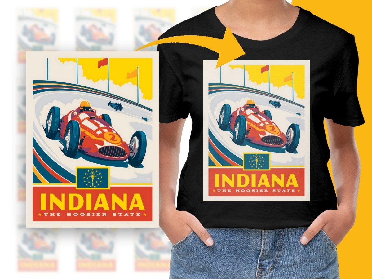 Classic Racing Indiana The Hoosier State PNG File - Teepew