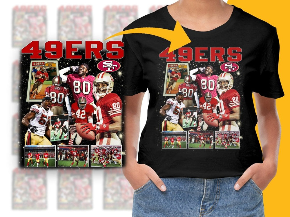 Classic San Francisco 49ers NFL Team Legends Bootleg Graphic PNG File - Teepew