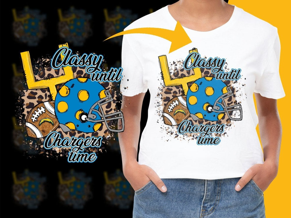 Classy Until Chargers Time PNG File - Teepew