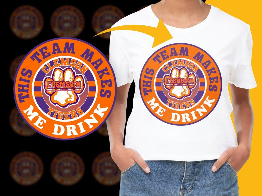 Clemson Tigersk NCAA College PNG File - Teepew