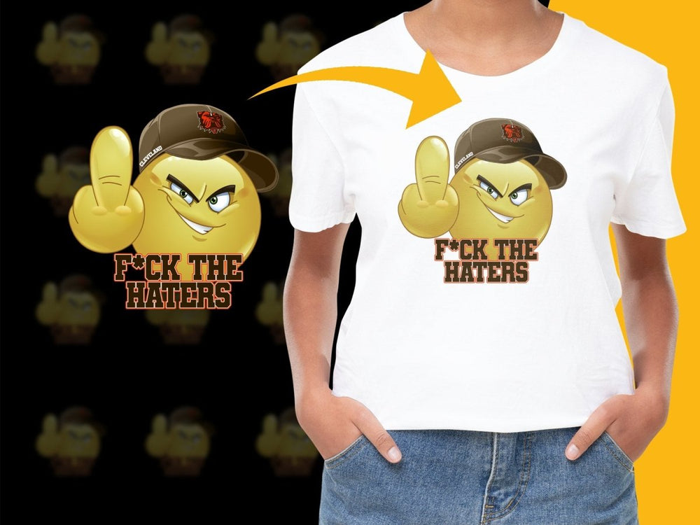 Cleveland Angry Emoji Graphic F*ck the Haters PNG File - Teepew