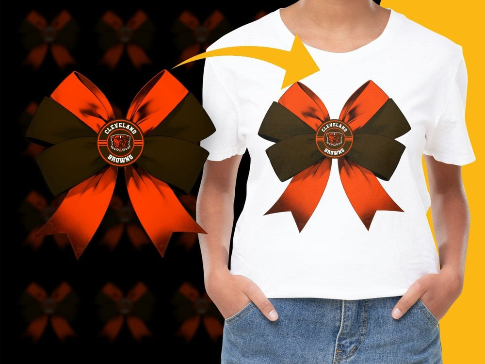 Cleveland Browns Bow Tie Design Fan Apparel PNG File - Teepew