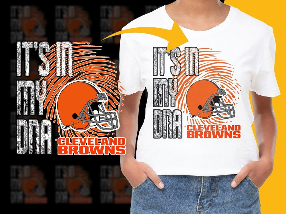 Cleveland Browns It's In My DNA Graphic PNG File - Teepew