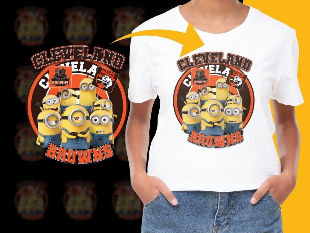 Cleveland Browns Minions Themed Sports PNG File - Teepew