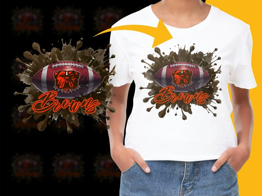 Cleveland Browns Unique Stylish Splatter Graphic PNG File - Teepew